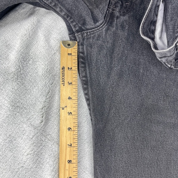 Levis 505 Jeans Mens Size 40x32 actual 38x28  Black Regular Fit Straight Leg - Picture 15 of 16